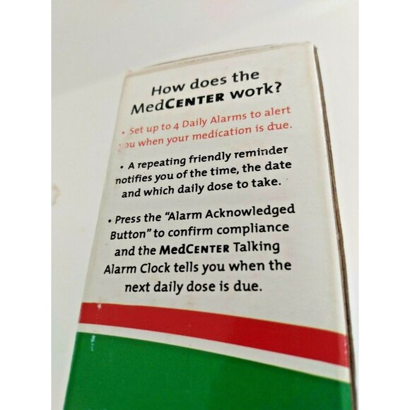 Medcenter System Talking Alarm Clock (Clock Only) Brand: MedCenter - Picture 9 of 10